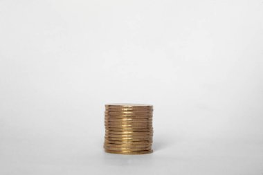 madeni para yığınını kapat, finansal konsept 