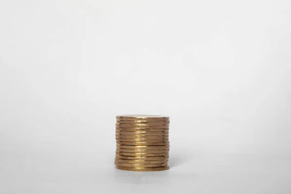 madeni para yığınını kapat, finansal konsept 