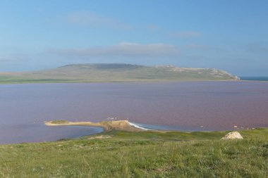 C bozkır parçası baharda bulutlarda hareketi