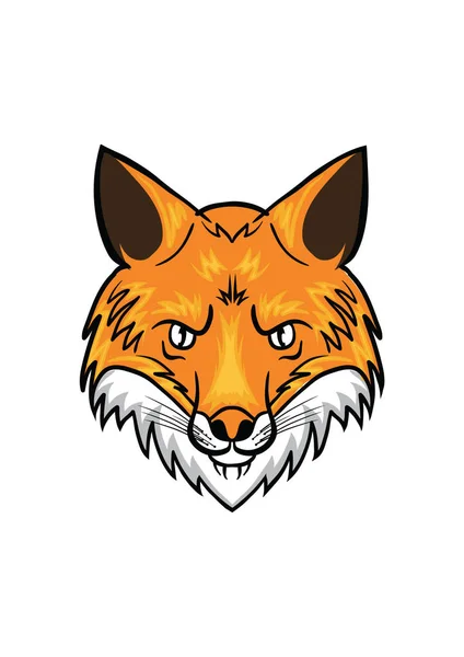 Fox head illustration — Stock Vector