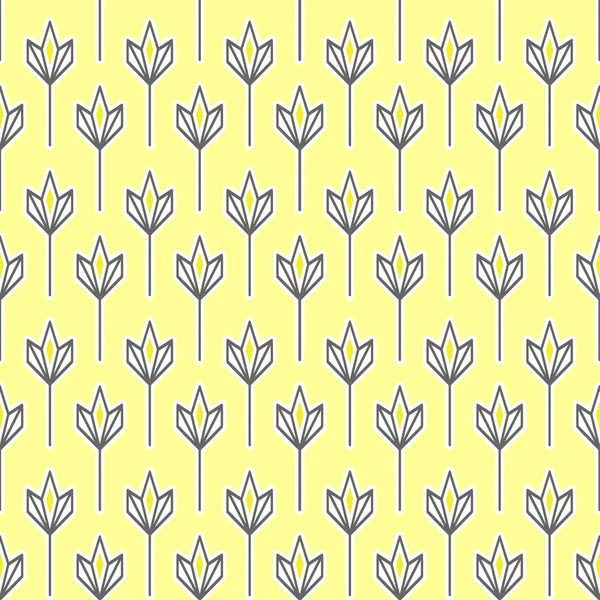 geometrik soyut sarı desen