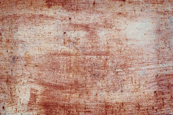 Parede danificada velha da pintura rachada, fundo do grunge, cor vermelha — Fotografia de Stock