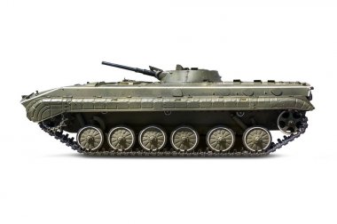 Russian infantry light tank BMP-2 with clipping path clipart