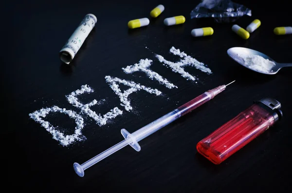 Поняття наркоманії . — стокове фото