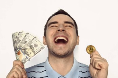 Kripto para birimi, sanal para, internet ve ekonomi kavramı