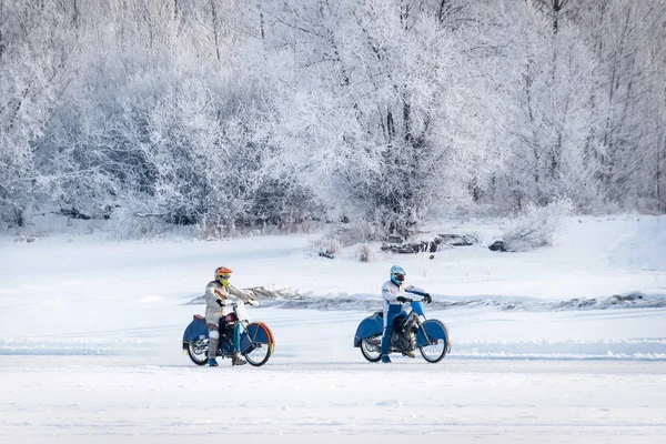 Ice Speedway mistrovství Ruska — Stock fotografie