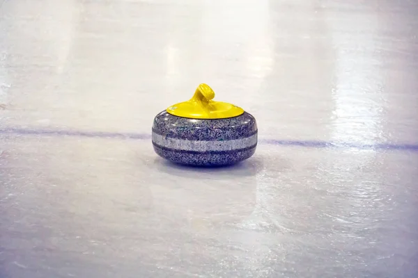 Granitstenar för curling på is — Stockfoto