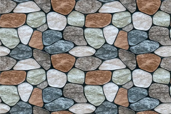 Pared de fondo de textura de piedra pequeña — Foto de Stock