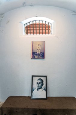 freedom fighter Vinayak Savarkar was imprisoned clipart