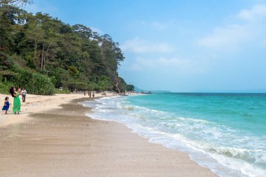Fil Beach Radhanagar Beach yakınındaki çarpıcı görünümü