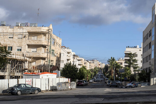 poor old quarters of the city. Cloudy Day in Amman, Jordan