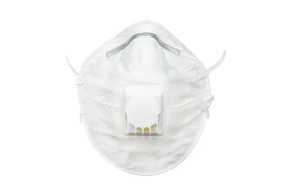 Topeng Putih N95 Melindungi Filter Terhadap Polusi Udara Pm2 Terisolasi — Stok Foto