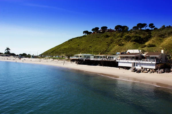 Malibu Pier, California, Amerikai Egyesült Államok. Malibu lagúna állami Beach — Stock Fotó