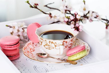 Fransız tatlı incelik macaroons çeşitli 