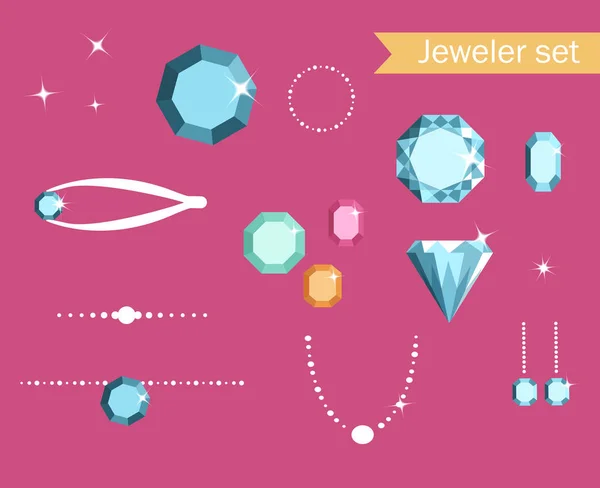 Jewelry set illustration. — Stock Vector