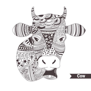 Doodle inek bir çan olan.
