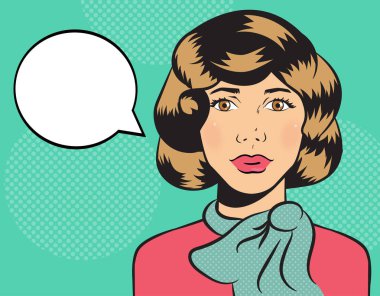 Kız tarzı pop sanat. 