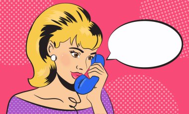 Kız telefonda konuşuyor. 