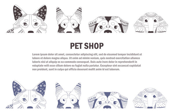 Booklet for pet shop
