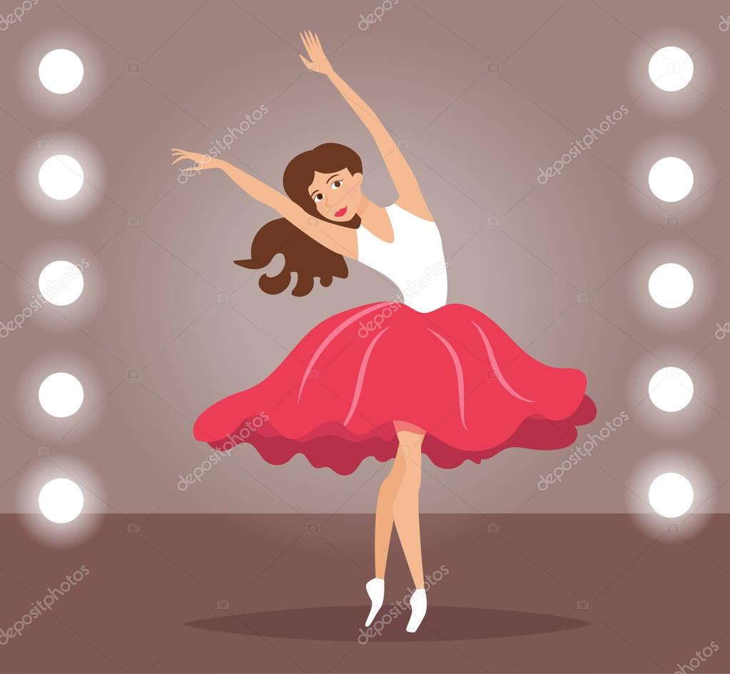 Vettoriale stockRagazza che balla sul palco di ©AnnaViolet #144197773, image size:1023x945