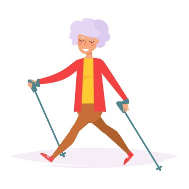 Kuzey yürüyüşü. Vektör.