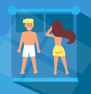 İnsan bir rüya poz