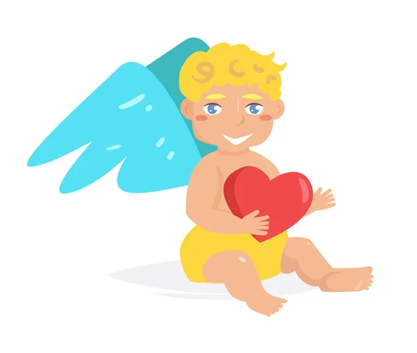 Cupid. Vector. Cartoon. Isolated — Stock Vector