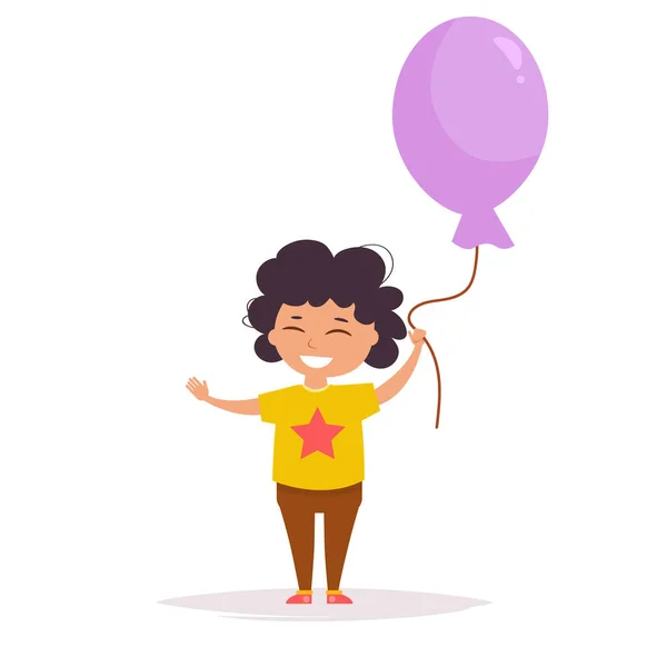 Dítě s balónkem — Stockový vektor