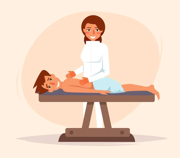 Therapeutische Massage. Chiropraktiker — Stockvektor