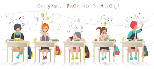 BACK TO SCHOOL КОНСЕПТ — стоковий вектор