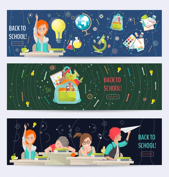 Back to school concept — Stock Vector