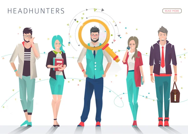 Profesyonel Headhunters arama kavramı