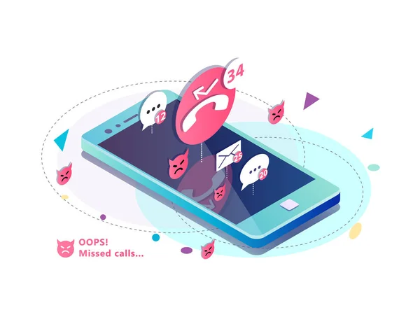 İzometrik kavramı ile hareket eden telefon 