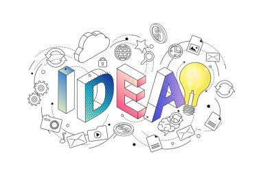 harfler ve renkli simgeler