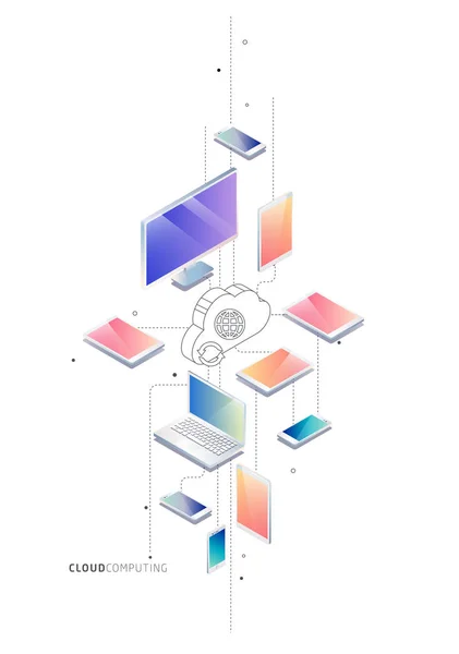 Smartphone met mobiel bankieren — Stockvector