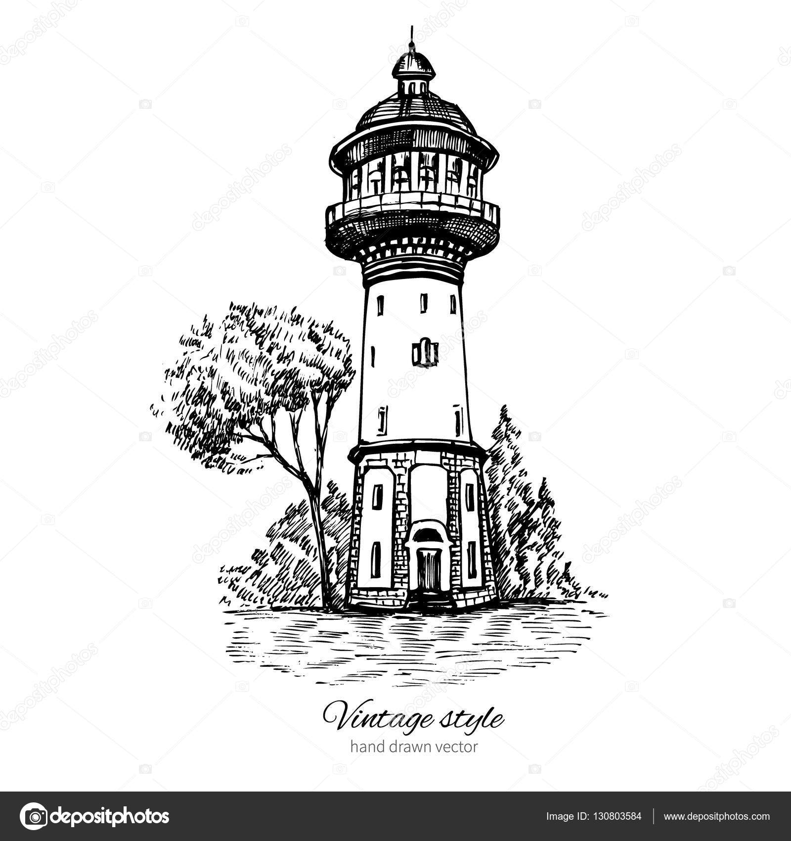рисунок водонапорной башни