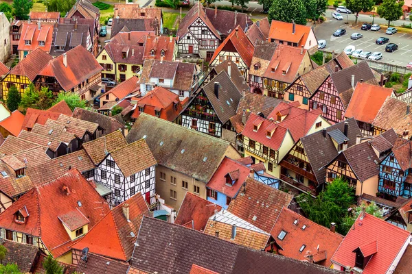 Vista aérea del histórico Kaysersberg — Foto de Stock