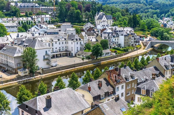 View of medieval Bouillon city in Belgium — Stock Photo, Image