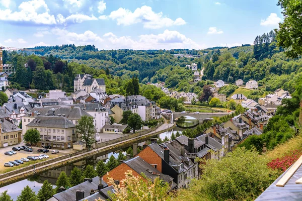 View of medieval Bouillon city in Belgium — Stock Photo, Image