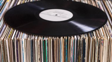 Vinil kayıt albümleri koleksiyonu