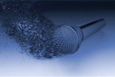 Mikrofon patlama patlayan dağıtmak içinde adet parçaları