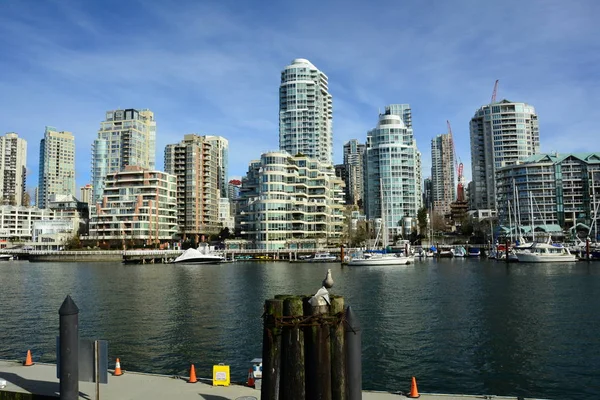 Vancouver manzarası ve False Creek — Stok fotoğraf