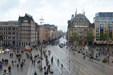 Amsterdam Hollanda, 4 Ekim 2019. Amsterdam Baraj Meydanı.