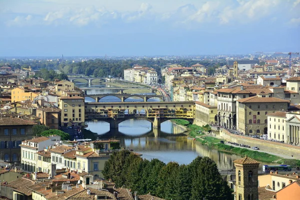 Ponte Vecchio Florence Beroemdste Brug Van Italië — Stockfoto