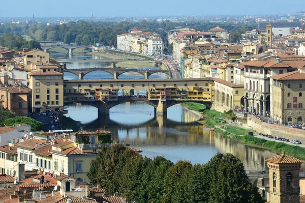 Ponte Vecchio Florença Ponte Mais Famosa Itália — Fotografia de Stock