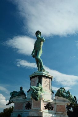Floransa 'daki Piazza Michelangelo' da Michelagelo 'nun Davut heykelinin kopyası..