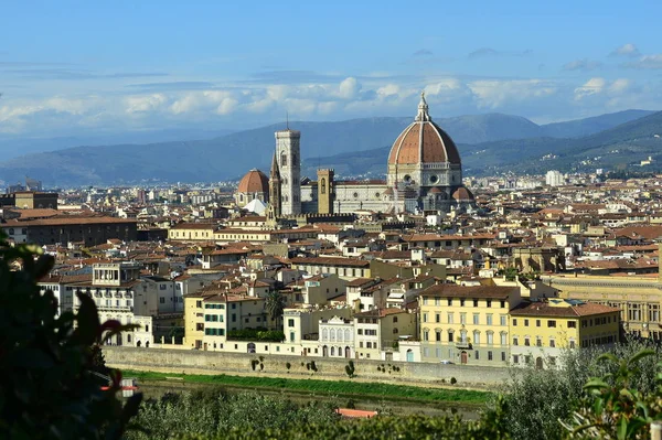 Duomo Santa Maria Del Fiore Higjlights Horizonte Florença Itália — Fotografia de Stock