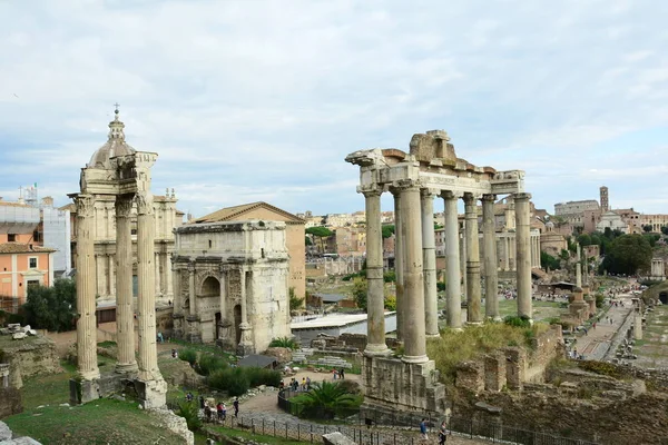 Foro Romano Roma Italia Llenó 2000 Años Historia Romana Caminar —  Fotos de Stock