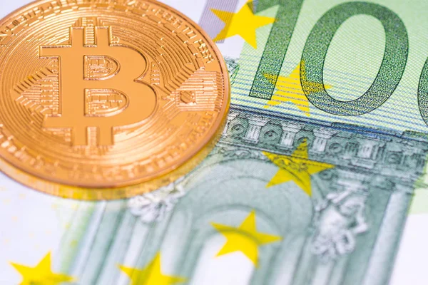 Altın bitcoin, dijital Kripto para — Stok fotoğraf