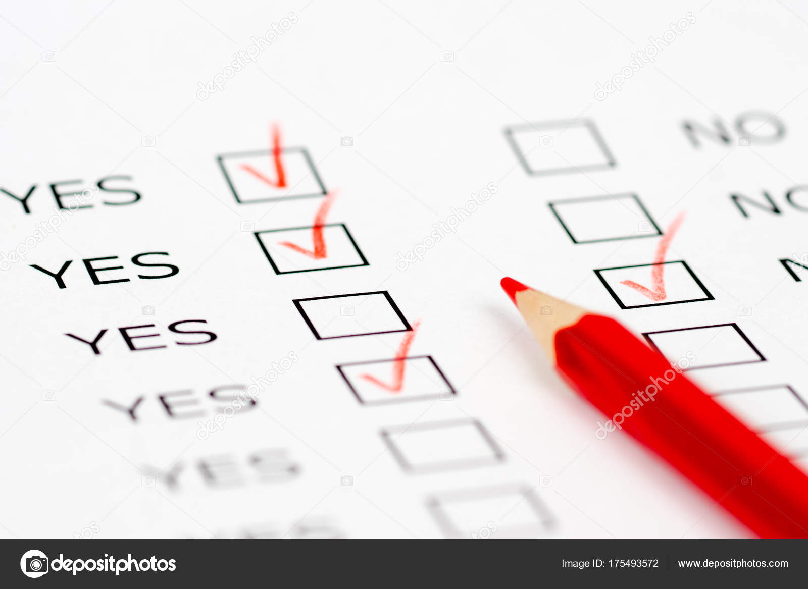 Business Checked Questionnaire Stock Photo C Mastersergeant